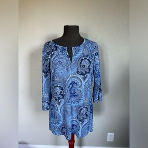 Light and Dark blue Boho Top ( 1998-1999)